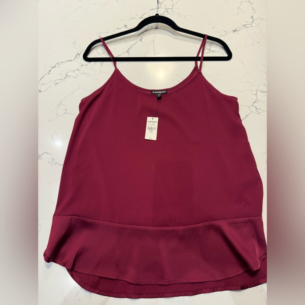 Express tank size M color: wine/burgandy/red NWT